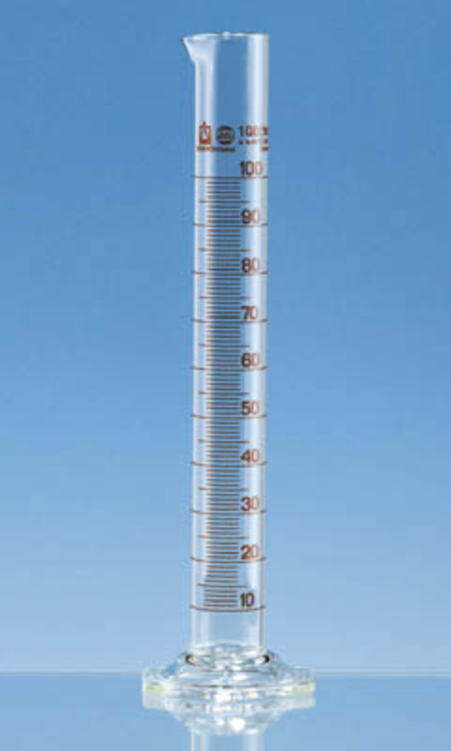 Blaubrand&trade; ETERNA Class A Borosilicate Glass Tall Form Measuring Cylinders