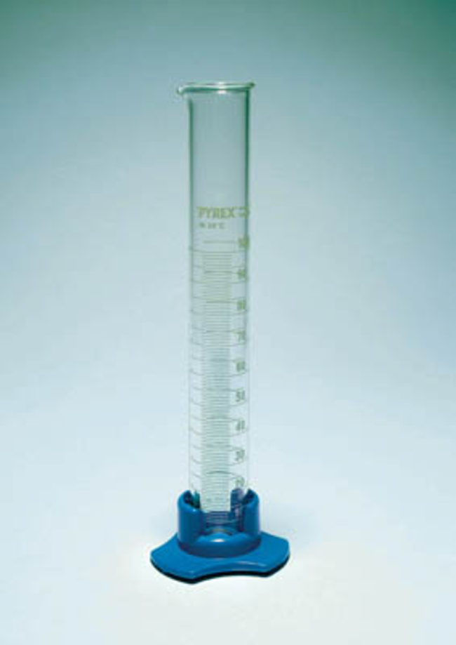 Pyrex&trade; Borosilicate Glass Cylinder with Polyethylene Foot