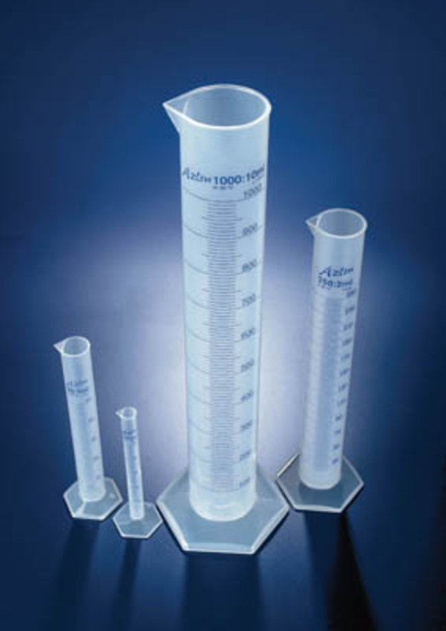 Azlon&trade; Polypropylene Cylinders with Printed Graduations