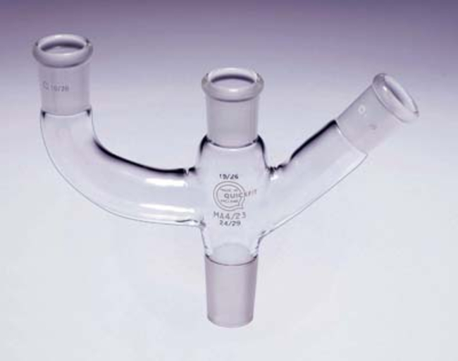 Quickfit&trade; Multiple Glass Joint Adapter with Two Parallel Necks