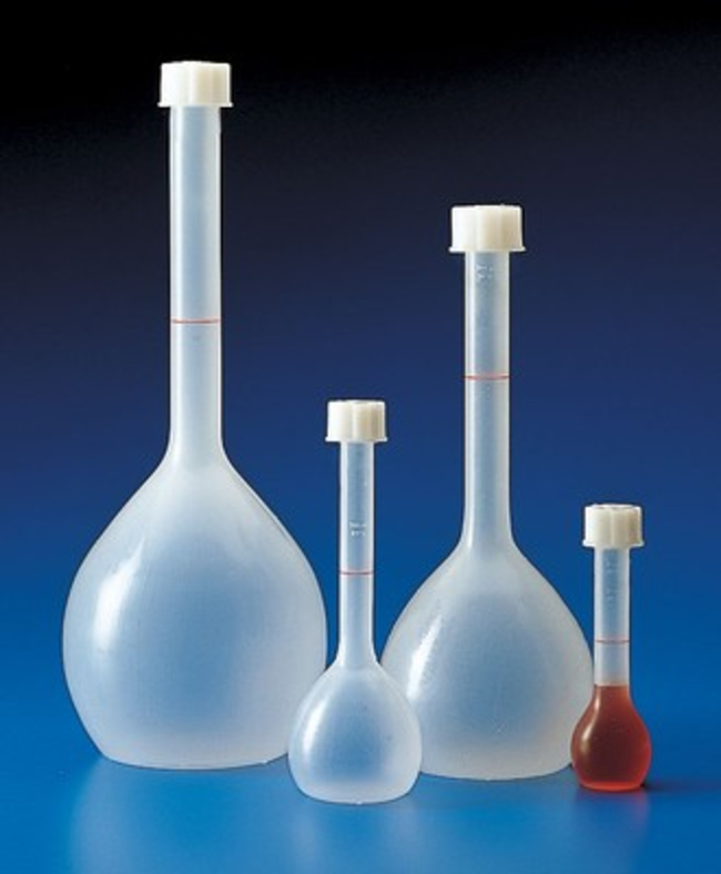 Translucent Polypropylene Volumetric Flasks with Screw Cap