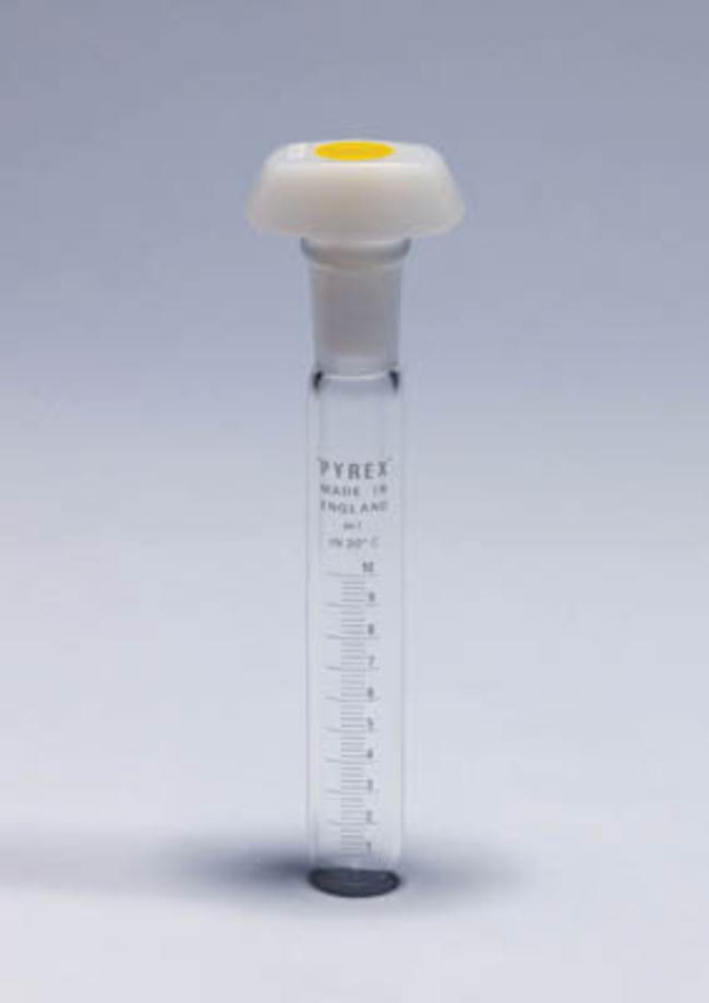 Pyrex&trade; Borosilicate Glass Graduated Test Tubes with Stopper