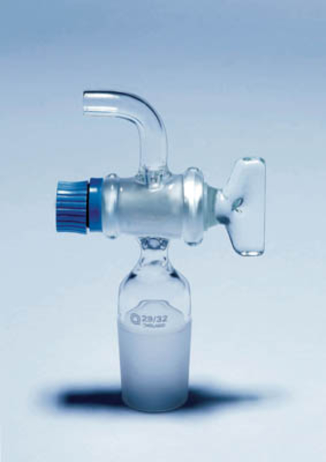 Borosilicate Glass Aspirator Stopcock with Ground Cone