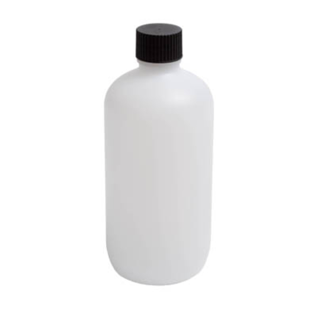LDPE Narrow Mouth Bottles with EPE-lined Black Polyethylene Screw Cap