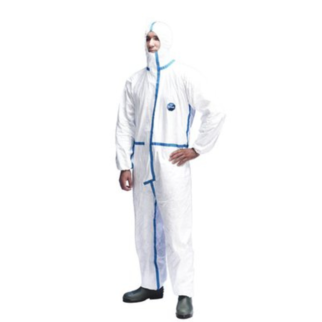 Tyvek 600 Plus  White Hooded Coverall