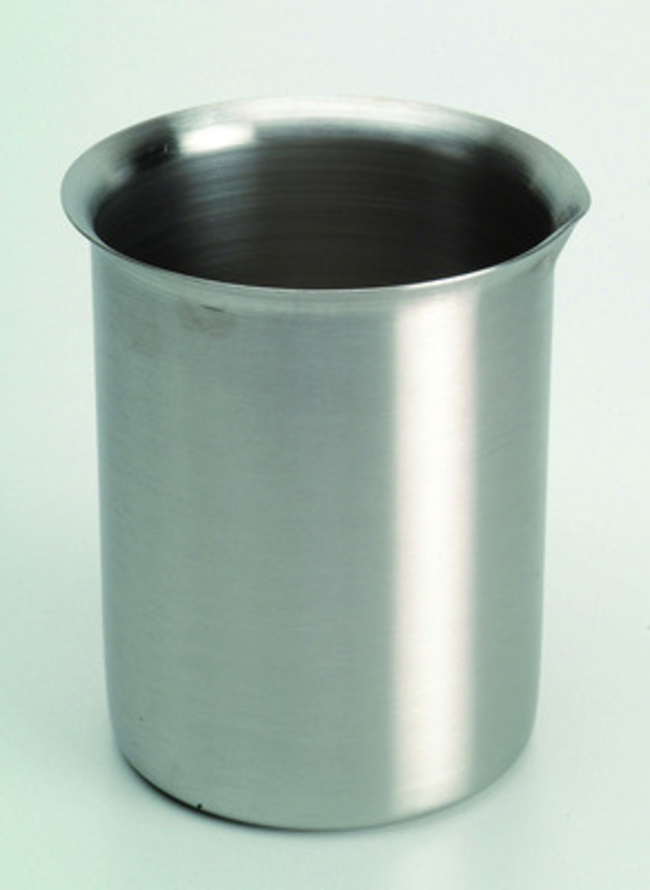 Stainless-steel Griffin-Style Beaker with Easy-Pour Rim