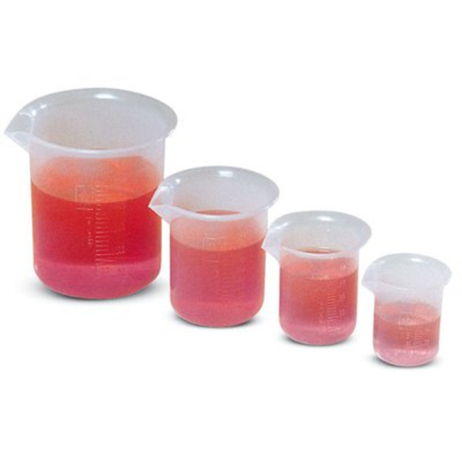 Polypropylene Low Form Beakers with Molded Graduations