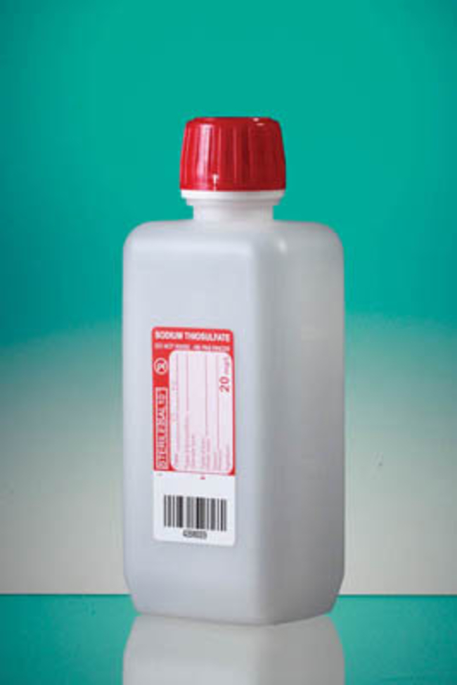 Gosselin&trade; HDPE Rectangular Sodium Thiosulfate Bottles