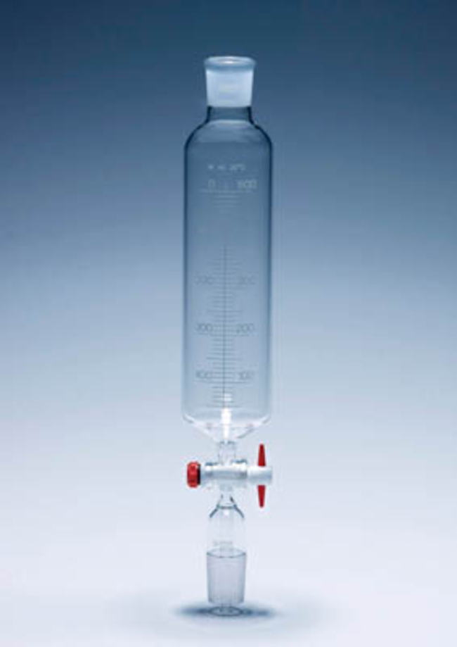 Pyrex&trade; Borosilicate Graduated Glass dropping Funnels with Cone and PTFE Key