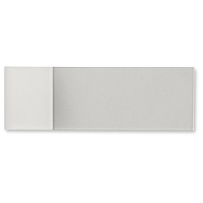 Frosted Margin Soda Lime Glass Slide