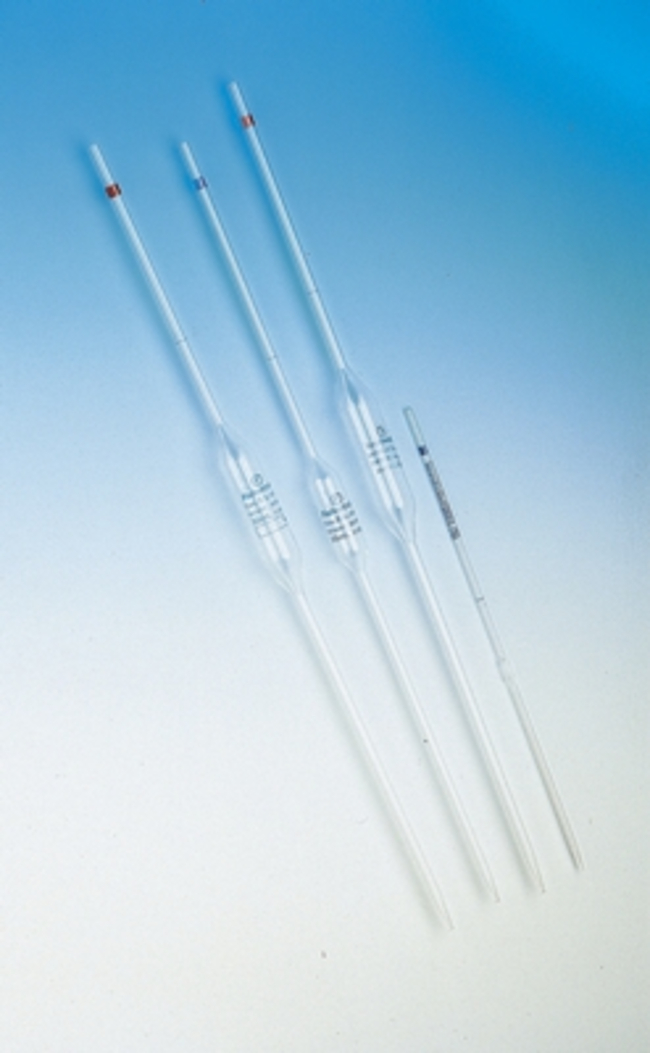 Bulb Pipettes, One Mark, Class B, BS 1583