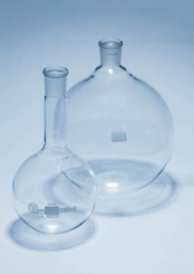 Quickfit&trade; Borosilicate Glass Medium Neck Round Bottom Flask