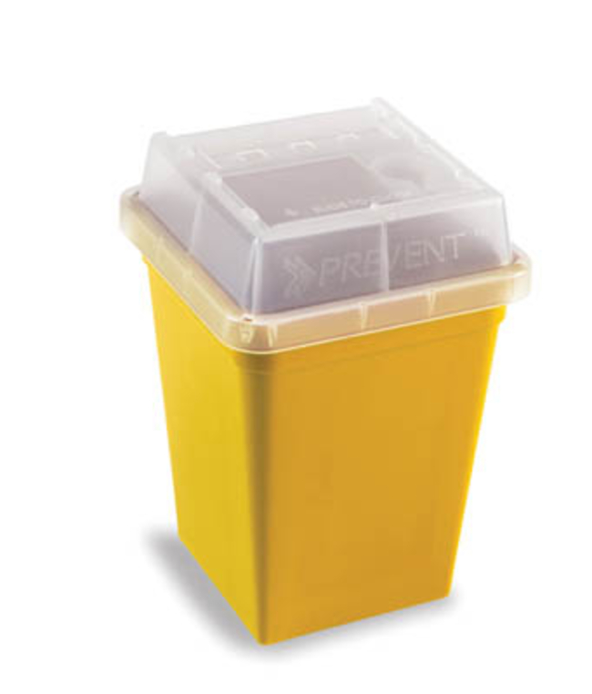 Sharps Container with Slide Access Lid