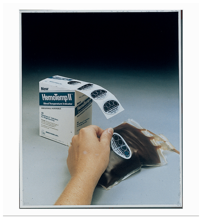 HemoTemp&trade; II Reversible/Irreversible Blood Temperature Indicator