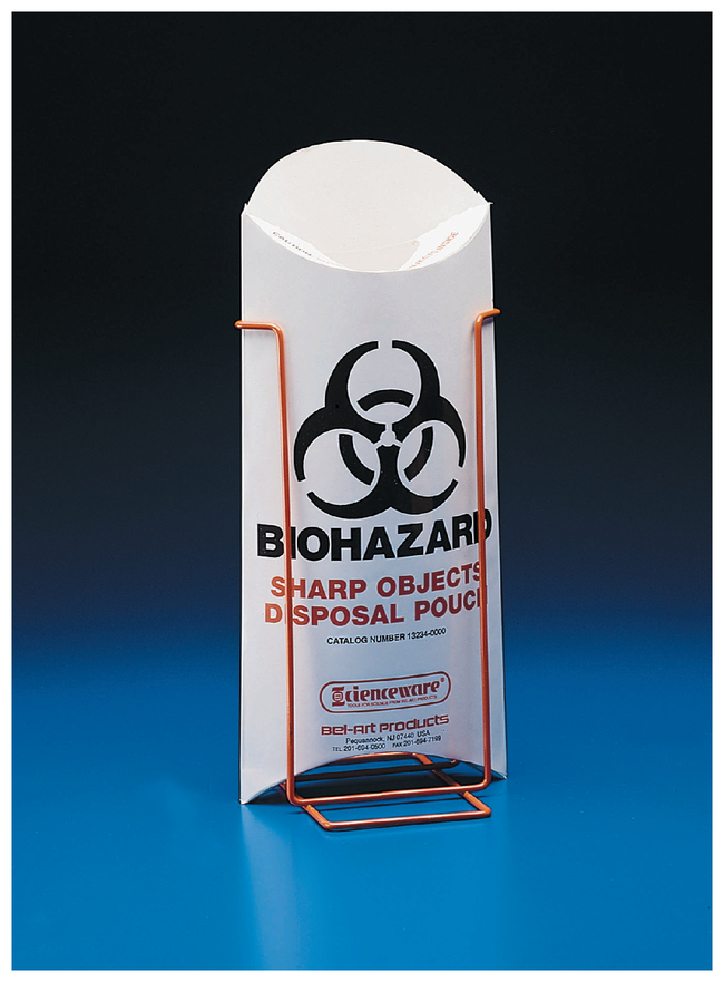 Biohazard Sharp Object Safety Pouch Stand