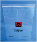 Zip Bag with Biohazard Symbol