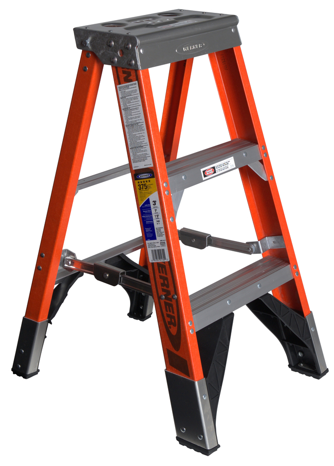 Type IAA Fiberglass Step Ladder with EDGE Bracing System