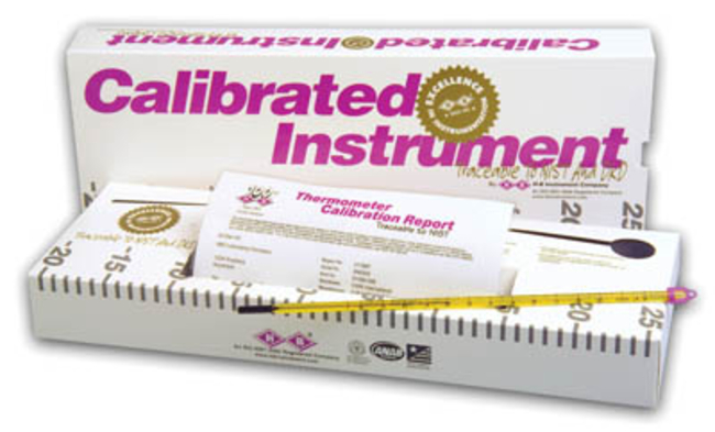 Easy-Read&trade; Individually Calibrated Liquid-In-Glass Thermometers: Partial Immersion
