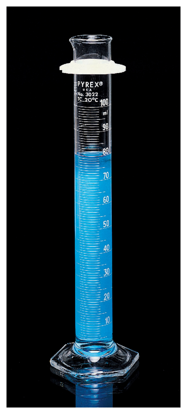 PYREX&trade; Cylinders with Single White-Enamel Metric Graduations, TC