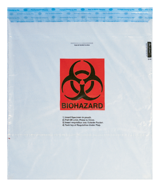SPECI-GARD&trade; Specimen Biohazard Transport Bags