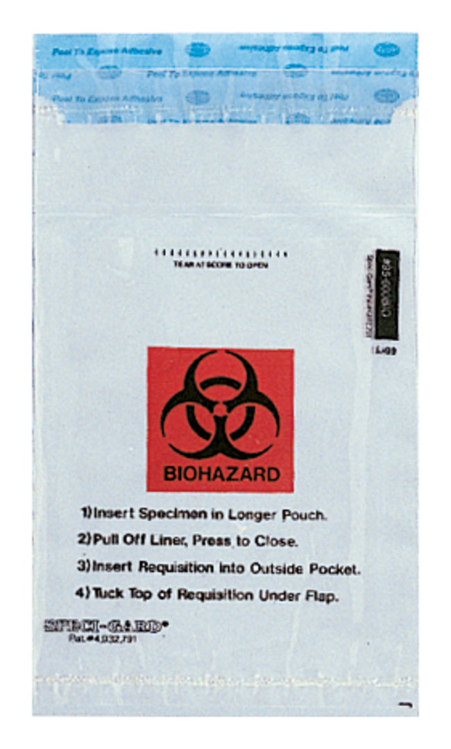 SPECI-GARD&trade; Specimen Biohazard Transport Bags