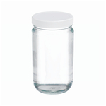 Wheaton&trade; Clear Straight-Sided Jars with Polyvinyl-lined Caps