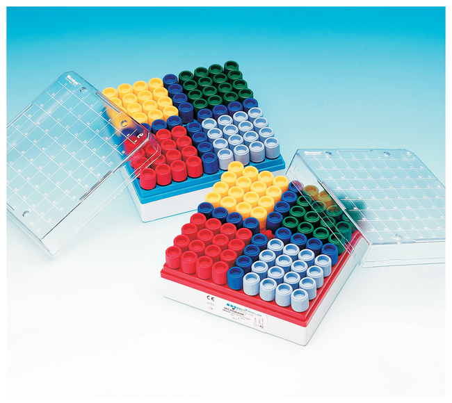 Microbank Color Code Microbank™ Freezer Storage Boxes Red | Contact Us | www.fishersci.sg