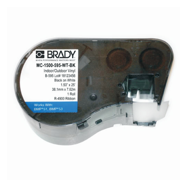 BMP&trade;51/BMP&trade;53 Label Maker Cartridges: CleanLift&trade; Indoor/Outdoor Vinyl