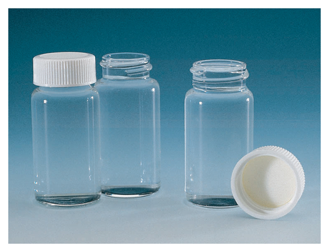 Wheaton&trade; Glass 20mL Scintillation Vials: Polypropylene Caps