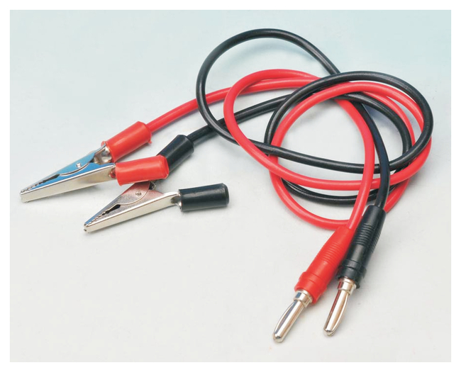 1000 mm Connecting Leads With Plug And Alligator Clip