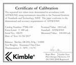 Kimble&trade; Reusable Class A Volumetric Serialized and Certified Pipets, TD