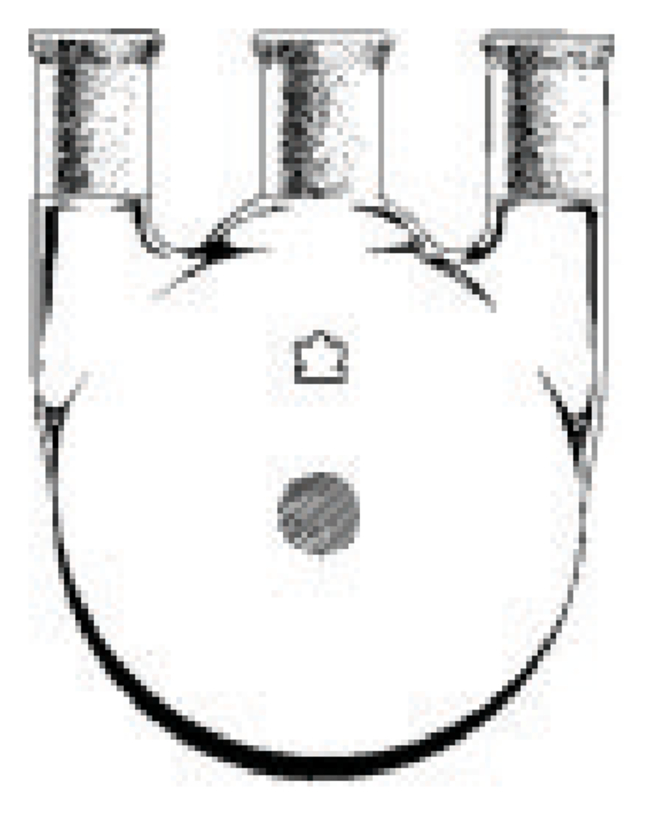 Kimble&trade; Kontes&trade; Round Bottom Three Neck Heavy Wall Distilling Flasks