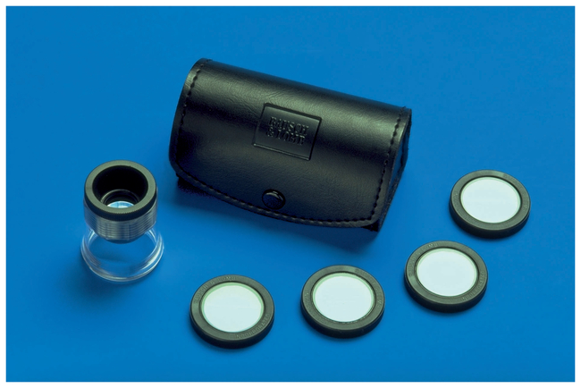 Hastings Triplet Adjustable Focus Measuring Magnifying Glass: Scale