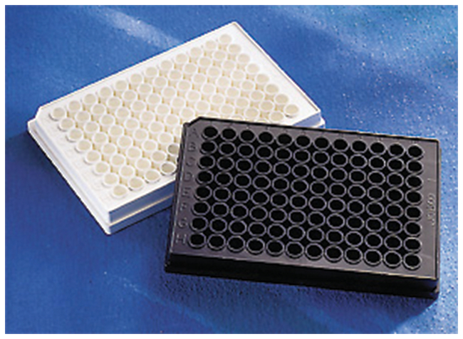 96-Well Solid Black or White Polystyrene Microplates