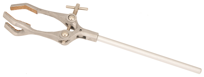 Stainless Steel Clamp - 3 Prong Cork Lined Jaws - Holding Capacity 90mm