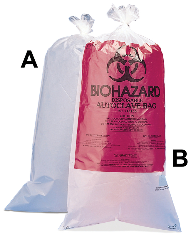 Biohazard Disposal Bags with or without Warning Label