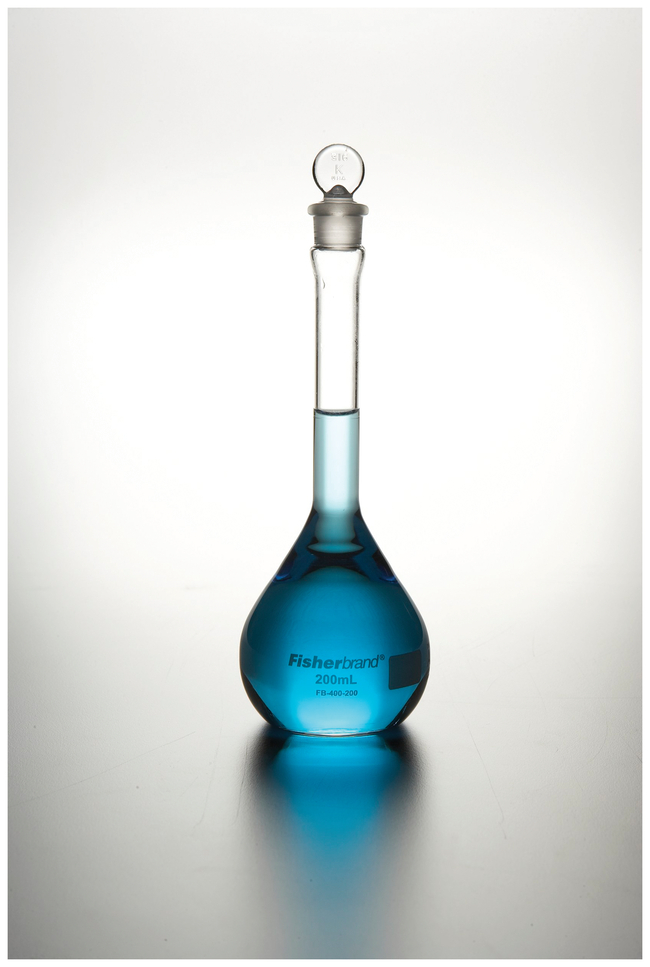 Reusable Glass Class A Volumetric Flasks with Standard Taper Stopper