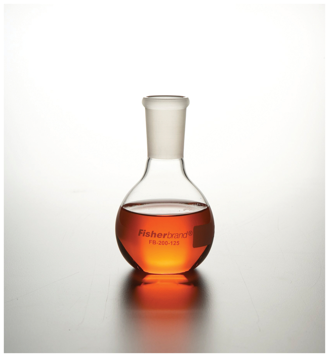 Reusable Glass Flat-Bottom Boiling Flasks with standard taper