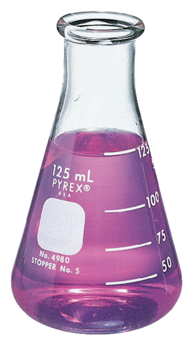 PYREX&trade; Narrow Mouth Heavy-Duty Glass Erlenmeyer Flask