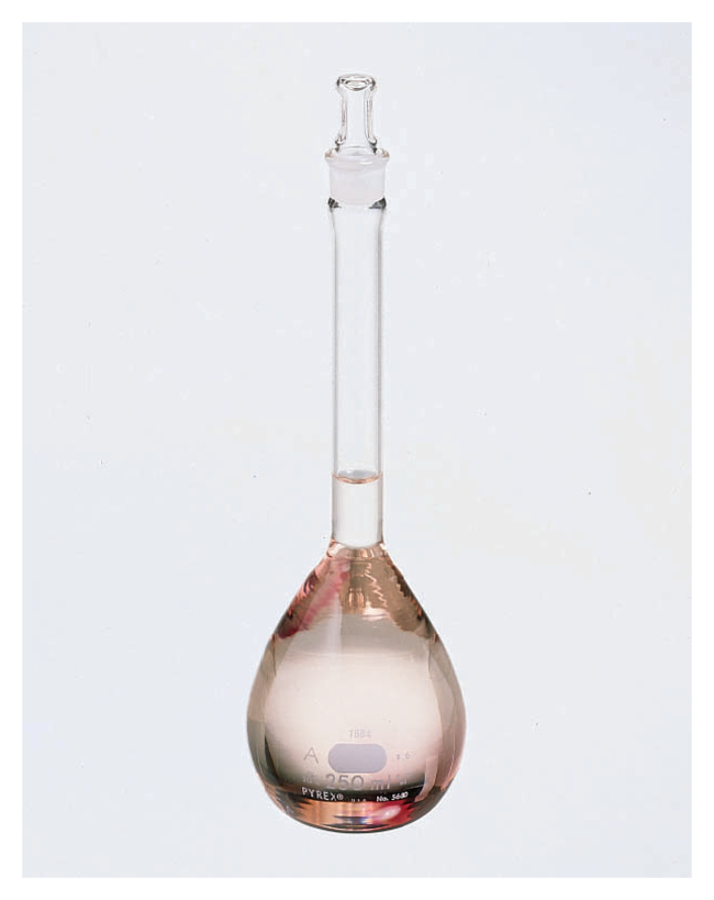 PYREX&trade; Class A Certified and Serialized Volumetric Flasks with Glass Standard Taper Stopper