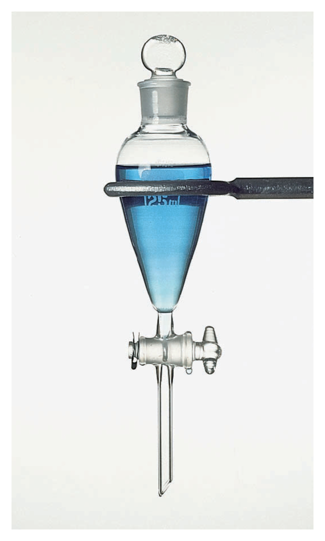 Squibb Funnels with standard taper Stopcocks and Stoppers