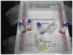 Blood Typing Kits with Simulated Blood