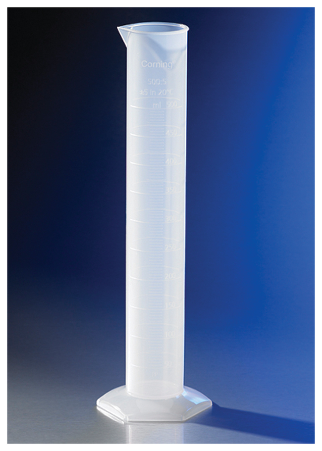 Single-Metric Scale Reusable Graduated Cylinders, TC with Funnel Top