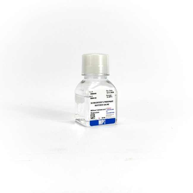 PBS, (1X PBS Liq.), w/o Calcium and Magnesium, 100mL, MP Biomedicals