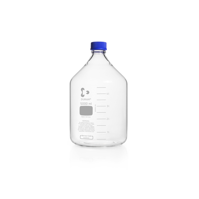 DURAN&trade; GL 45 Laboratory Glass Bottles With PP Screw Cap and Pouring Ring
