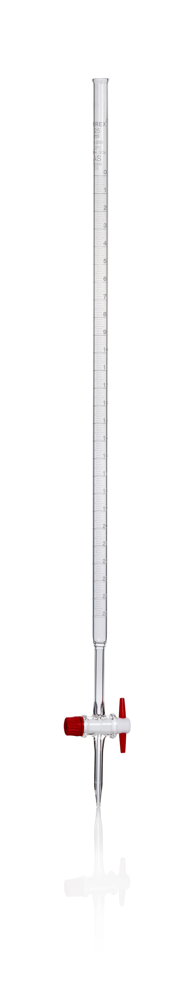 Pyrex™ Labware Class AS Borosilicate Glass Burette 25 mL | Buy Online ...
