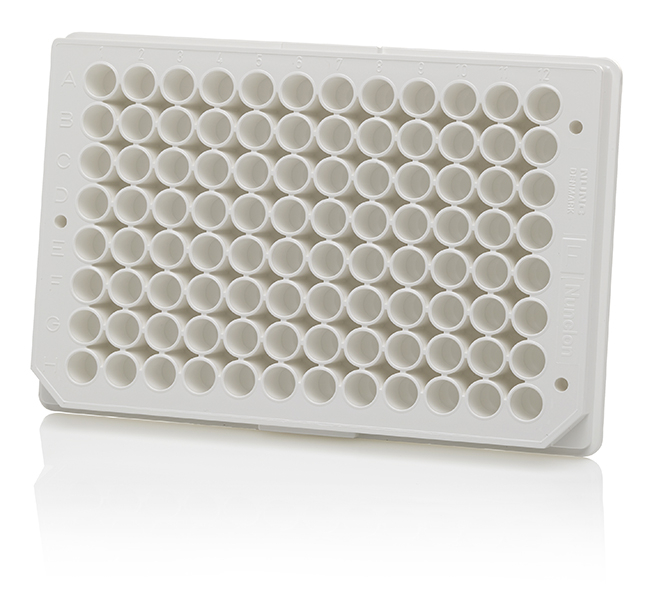 Nunc&trade; F96 MicroWell&trade; Black and White Polystyrene Plate