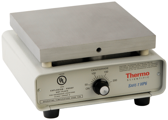 Explosion-Proof SAFE-T HP6  Hot Plate, 22&deg;C to 38&deg;C, Aluminum