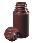 Nalgene&trade; Wide-Mouth Lab Quality Amber HDPE Bottles