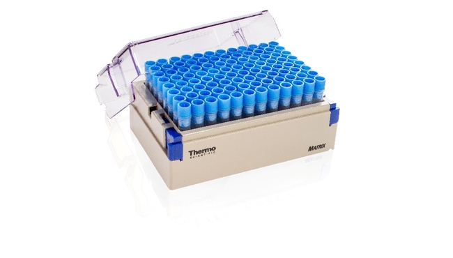 Matrix&trade; 1.0mL ScrewTop Tubes in Barcoded Latch Racks